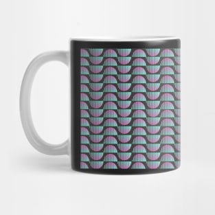 80s Gradient Arch Pattern - Vaporwave Mug